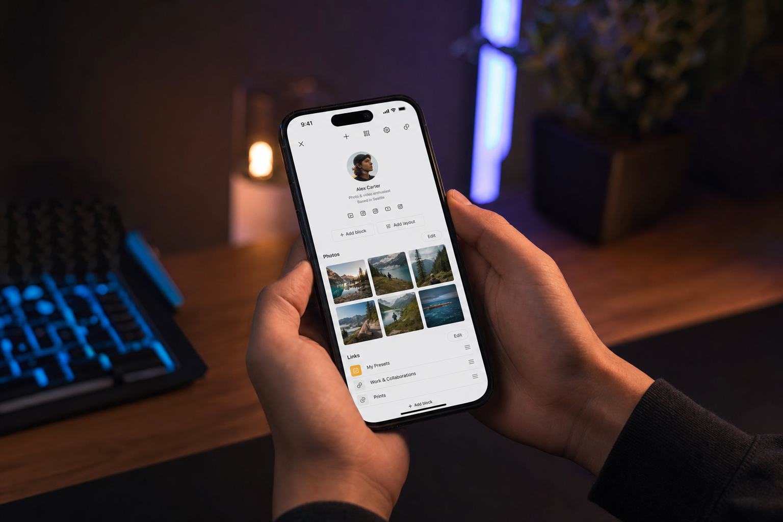 Create your LivingTag page
